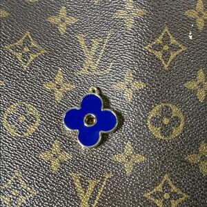 Huge Upcycled Louis Vuitton Royal Blue Charm